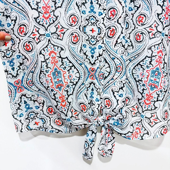 REITMANS Multicolored scheer blouse with open sleeves - Picture 5 of 9